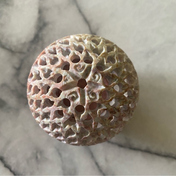 Carved Soapstone Incense Cone and Candle Burner - Picture 9 of 9